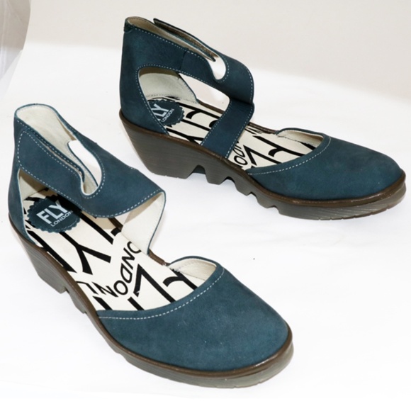 Fly London,  blue leather upper, almost brand new - Picture 3 of 8